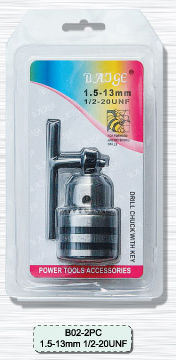 (B02-2PC) 13MM drill chuck double blister packing